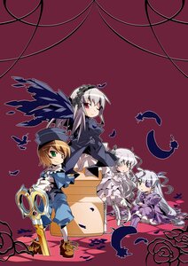 Rating: Safe Score: 0 Tags: 4girls barasuishou boots brown_hair commentary_request dress feathers flower flower_eyepatch flower_over_eye frills green_eyes hairband hat heterochromia image kirakishou lolita_fashion long_hair long_sleeves multiple multiple_girls nyuusankin one_eye_closed purple_dress red_eyes ribbon rose rozen_maiden scissors short_hair silver_hair sitting smile souseiseki suigintou tagme thighhighs white_hair wings User: admin
