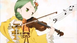 Rating: Safe Score: 0 Tags: 1girl acoustic_guitar beamed_eighth_notes beamed_sixteenth_notes bow_(instrument) dress drill_hair eighth_note green_eyes green_hair guitar holding_instrument image instrument kanaria long_sleeves music musical_note playing_instrument plectrum quarter_note ribbon sheet_music solo spoken_musical_note staff_(music) treble_clef violin yellow_dress User: admin