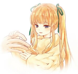 Rating: Explicit Score: 0 Tags: 1girl auto_tagged bangs blonde_hair blue_eyes blush hair_ribbon handjob image long_hair ribbon sawamura_spencer_eriri shinku solo solo_focus striped twintails User: admin