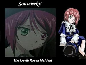 Rating: Safe Score: 0 Tags: 1girl bow bowtie character_name closed_mouth dress frills green_eyes headwear_removed heterochromia image long_sleeves looking_at_viewer neck_ribbon red_eyes ribbon short_hair siblings sisters solo souseiseki suiseiseki twins User: admin