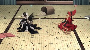 Rating: Safe Score: 0 Tags: 2boys battle bird black_hair crow feathers hat image katana long_hair multiple_boys pair petals shinku suigintou sword weapon User: admin