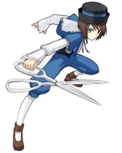 Rating: Safe Score: 0 Tags: 1girl blue_dress brown_footwear brown_hair dress full_body green_eyes hat heterochromia image long_sleeves looking_at_viewer pantyhose red_eyes rozen_maiden shoes short_hair simple_background solo souseiseki white_background white_legwear yu_65026 User: admin