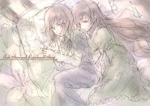 Rating: Safe Score: 0 Tags: 2girls black_hair blanket blue_dress brown_hair closed_eyes dress flower frills from_above german_text green_dress haru_(primavera) heterochromia hug image long_hair long_sleeves lying multiple_girls on_bed pair pillow ranguage red_eyes rozen_maiden short_hair siblings sisters sketch souseiseki suiseiseki tears twins very_long_hair User: admin