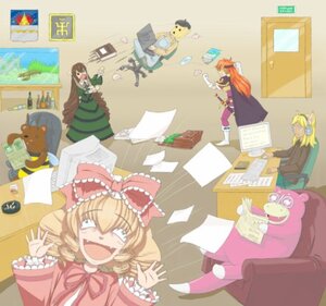 Rating: Safe Score: 0 Tags: blonde_hair bow dress drill_hair green_eyes hina_ichigo image long_hair multiple multiple_girls orange_hair ribbon tagme User: admin