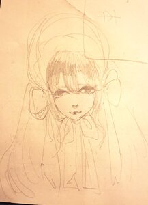 Rating: Safe Score: 0 Tags: 1girl bow image long_hair looking_at_viewer monochrome shinku sketch solo traditional_media upper_body User: admin