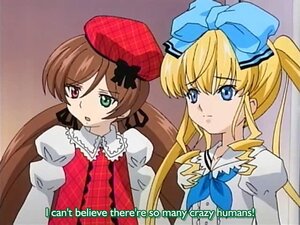 Rating: Safe Score: 0 Tags: 2girls beret blonde_hair blue_eyes blush bow brown_hair dress drill_hair green_eyes hair_bow hair_ribbon hat heterochromia image long_hair long_sleeves multiple_girls pair puffy_sleeves ribbon shinku suiseiseki twintails User: admin