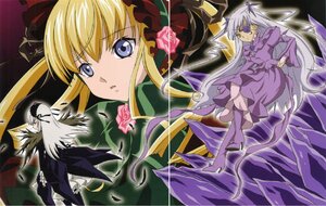 Rating: Safe Score: 0 Tags: 2girls blonde_hair blue_eyes boots dress eyepatch flower image long_hair long_sleeves multiple multiple_girls purple_dress red_dress rose shinku silver_hair suigintou tagme very_long_hair User: admin