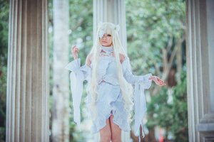 Rating: Safe Score: 0 Tags: 1girl blurry blurry_background curtains depth_of_field dress flower frills hair_ornament kirakishou long_hair nature outdoors solo white_dress white_hair User: admin
