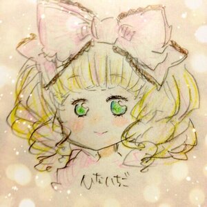 Rating: Safe Score: 0 Tags: 1girl animal_ears bangs blonde_hair blunt_bangs blush cat_ears closed_mouth eyebrows_visible_through_hair green_eyes hinaichigo image looking_at_viewer portrait sepia short_hair smile solo User: admin
