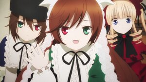 Rating: Safe Score: 0 Tags: 3girls :d black_ribbon blonde_hair blue_eyes bow brown_hair dress drill_hair frills green_eyes hat head_scarf heterochromia image long_hair long_sleeves looking_at_viewer multiple multiple_girls open_mouth red_eyes ribbon shinku short_hair siblings sisters smile souseiseki suiseiseki tagme twin_drills twins twintails User: admin