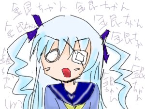Rating: Safe Score: 0 Tags: 1girl bangs barasuishou eyebrows_visible_through_hair hair_ribbon image long_hair open_mouth ribbon sailor_collar school_uniform serafuku signature simple_background solo tears upper_body white_background User: admin