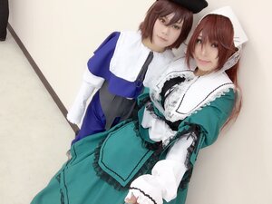 Rating: Safe Score: 0 Tags: 2girls blue_dress brown_eyes brown_hair dress green_dress hat long_hair long_sleeves looking_at_viewer multiple_cosplay multiple_girls short_hair siblings sisters smile souseiseki suiseiseki tagme twins User: admin