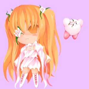 Rating: Safe Score: 0 Tags: 1girl boots chibi dress flower image kirakishou knee_boots long_hair orange_hair purple_background solo standing very_long_hair User: admin