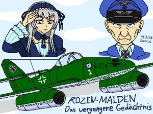 Rating: Safe Score: 0 Tags: 1boy 1girl aircraft airplane blue_eyes dress hat image long_hair military parody peaked_cap police_uniform purple_eyes silver_hair solo suigintou uniform User: admin