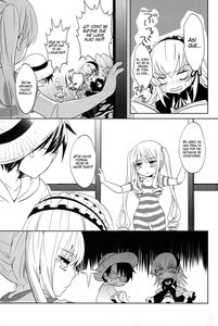 Rating: Safe Score: 0 Tags: 1boy blush comic doujinshi doujinshi_#6 english_text greyscale image left-to-right_manga monochrome multiple multiple_girls striped User: admin