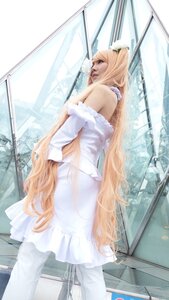 Rating: Safe Score: 0 Tags: 1girl bare_shoulders blonde_hair dress kirakishou lips long_hair pantyhose profile solo very_long_hair white_dress white_legwear User: admin
