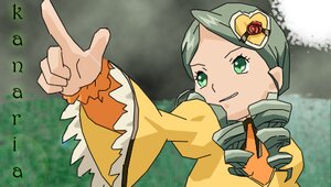 Rating: Safe Score: 0 Tags: 1girl drill_hair green_eyes green_hair hat image kanaria long_sleeves parody rose smile solo twin_drills User: admin