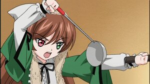 Rating: Safe Score: 0 Tags: 1girl animated animated_gif black_neckwear black_ribbon closed_eyes frying_pan heterochromia holding ladle long_sleeves lowres neck_ribbon open_mouth ribbon rozen_maiden screencap solo suiseiseki User: admin