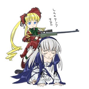 Rating: Safe Score: 0 Tags: 2girls all_fours artist_request blonde_hair blue_eyes bonnet comic dress ground_vehicle gun image long_hair long_sleeves military military_vehicle motor_vehicle multiple_girls pair prostration pun riding rifle rozen_maiden shinku sitting sitting_on_person sniper_rifle suigintou tank translated weapon User: admin