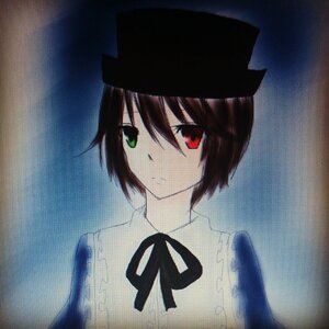 Rating: Safe Score: 0 Tags: 1girl black_ribbon brown_hair closed_mouth collared_shirt green_eyes hair_between_eyes hat heterochromia image looking_at_viewer neck_ribbon rain red_eyes ribbon short_hair solo souseiseki upper_body User: admin