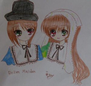 Rating: Safe Score: 0 Tags: 2girls :o black_ribbon brown_hair green_dress green_eyes hat heterochromia image long_hair long_sleeves looking_at_viewer multiple_girls open_mouth pair red_eyes short_hair siblings simple_background sisters souseiseki suiseiseki traditional_media twins User: admin