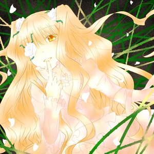 Rating: Safe Score: 0 Tags: 1girl blonde_hair dress flower hair_flower hair_ornament image kirakishou leaf long_hair petals plant rose rose_petals solo thorns very_long_hair vines yellow_eyes User: admin