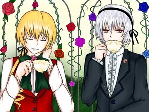 Rating: Safe Score: 0 Tags: 2boys blonde_hair blue_flower blue_rose closed_eyes flower image multiple_boys pair purple_flower purple_rose red_flower red_rose rose shinku suigintou thorns vines yellow_flower yellow_rose User: admin