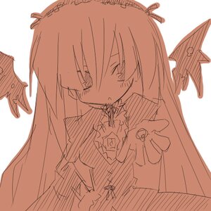 Rating: Safe Score: 0 Tags: 1girl bat_wings dress image long_hair monochrome rose simple_background solo suigintou upper_body white_background wings User: admin