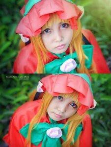 Rating: Safe Score: 0 Tags: 3d auto_tagged blonde_hair blue_eyes blurry blurry_background blurry_foreground bow depth_of_field figure hat lips long_hair looking_at_viewer photo realistic shinku solo User: admin