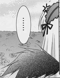Rating: Safe Score: 0 Tags: 1girl earrings greyscale hair_ribbon halftone halftone_background head_out_of_frame image jewelry monochrome polka_dot ribbon solo suigintou User: admin