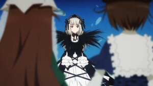 Rating: Safe Score: 0 Tags: 1boy 2girls black_dress black_wings blurry blurry_background blurry_foreground brown_hair depth_of_field dress feathered_wings feathers frills gothic_lolita hairband image lolita_fashion lolita_hairband long_hair long_sleeves motion_blur multiple multiple_girls red_eyes ribbon silver_hair suigintou tagme wings User: admin