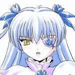 Rating: Safe Score: 0 Tags: 1girl bangs barasuishou blue_bow blue_hair blue_ribbon eyebrows_visible_through_hair hair_between_eyes hair_ornament hair_ribbon image long_hair looking_at_viewer mosaic_censoring portrait ribbon simple_background solo traditional_media white_background yellow_eyes User: admin