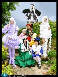 Rating: Safe Score: 0 Tags: black_hair blonde_hair brown_hair day dress everyone grass hat letterboxed long_hair multiple_boys multiple_cosplay multiple_girls short_hair sitting tagme tree white_hair User: admin