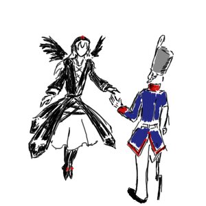 Rating: Safe Score: 0 Tags: 2boys angel_wings black_wings hat image long_sleeves shameimaru_aya sketch solo suigintou tokin_hat white_background wings User: admin
