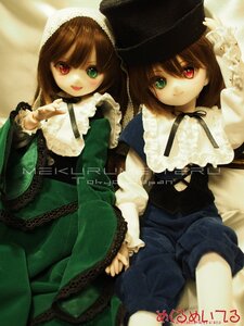 Rating: Safe Score: 0 Tags: 2girls brown_hair doll dress frills green_dress hat heterochromia long_hair long_sleeves looking_at_viewer multiple_dolls multiple_girls open_mouth red_eyes short_hair siblings sisters smile souseiseki suiseiseki tagme twins User: admin