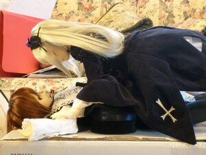 Rating: Safe Score: 0 Tags: 2girls blonde_hair doll dress hair_ornament long_hair multiple_dolls multiple_girls tagme User: admin