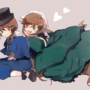 Rating: Safe Score: 0 Tags: 2girls blue_dress brown_hair dress frills green_dress green_eyes hat heart heterochromia image long_hair long_sleeves multiple multiple_girls open_mouth red_eyes short_hair siblings sisters smile souseiseki suiseiseki tagme top_hat twins User: admin