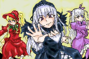 Rating: Safe Score: 0 Tags: 3girls barasuishou blonde_hair cowboy_shot crossover dress frills hare_hare_yukai image long_hair long_sleeves looking_at_viewer lowres multiple multiple_girls oekaki osakana_(denpa_yun'yun) outstretched_arm parody red_dress rozen_maiden shinku silver_hair standing suigintou suzumiya_haruhi_no_yuuutsu tagme very_long_hair wings yellow_background User: admin