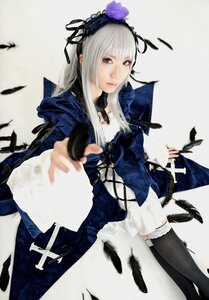 Rating: Safe Score: 0 Tags: 1girl black_feathers black_legwear black_wings blurry depth_of_field dress feathers flower frills hairband long_hair long_sleeves looking_at_viewer outstretched_arm ribbon silver_hair solo suigintou thighhighs wings User: admin