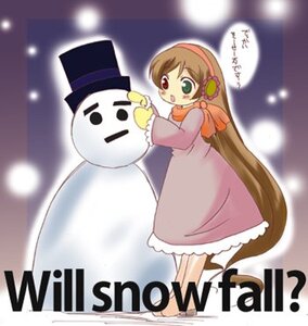 Rating: Safe Score: 0 Tags: 1girl brown_hair dress green_eyes hat heterochromia image long_hair long_sleeves red_eyes snowman solo standing suiseiseki top_hat very_long_hair User: admin
