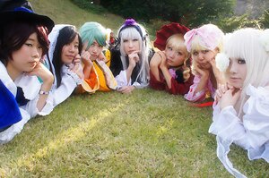 Rating: Safe Score: 0 Tags: 3d 6+girls black_eyes black_hair blonde_hair hair_ornament jewelry lips long_hair looking_at_viewer multiple_cosplay multiple_girls realistic tagme white_hair User: admin
