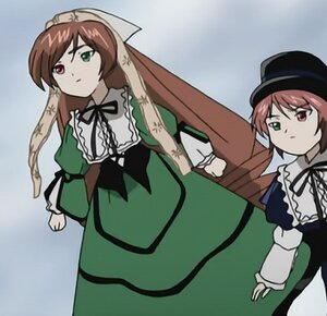 Rating: Safe Score: 0 Tags: 2girls brown_hair dress frills green_dress green_eyes hat heterochromia image long_hair long_sleeves multiple_girls pair red_eyes short_hair siblings sisters souseiseki suiseiseki twins very_long_hair User: admin