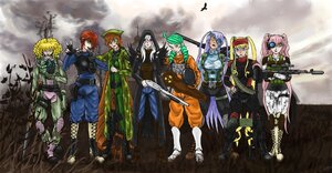 Rating: Safe Score: 0 Tags: 6+girls assault_rifle blonde_hair blue_eyes boots brown_hair gloves green_eyes green_hair gun hat image long_hair m4_carbine megurine_luka multiple multiple_girls pants pink_hair rifle sniper_rifle tagme trigger_discipline weapon User: admin