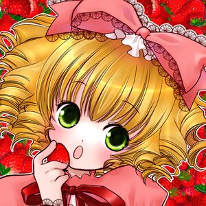 Rating: Safe Score: 0 Tags: 1girl :o apple blonde_hair blueberry blush bow cake cherry drill_hair face flower food food_print fruit grapes green_eyes hair_bow hair_ribbon hina_ichigo hinaichigo holding holding_food holding_fruit image lowres mandarin_orange object_namesake open_mouth photoshop_(medium) pink_bow ribbon rozen_maiden sakuragi_akira short_hair solo strawberry strawberry_hair_ornament strawberry_print tomato upper_body watermelon User: admin