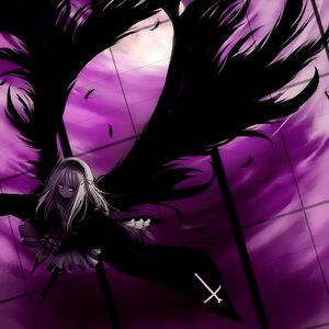 Rating: Safe Score: 0 Tags: 1girl akemi_homura black_feathers black_wings commentary_request cross dress feathered_wings feathers frills hairband image light_smile long_hair looking_at_viewer purple_eyes rozen_maiden smile solo suigintou very_long_hair white_hair wings yuha_(yh-krm) User: admin
