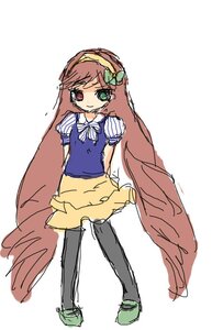 Rating: Safe Score: 0 Tags: 1girl auto_tagged black_legwear full_body green_eyes hairband heterochromia image long_hair multicolored pantyhose red_eyes short_sleeves simple_background sketch skirt solo standing suiseiseki User: admin