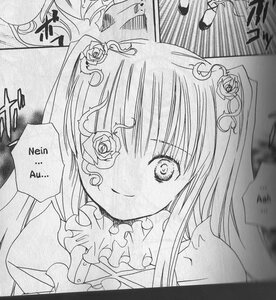 Rating: Safe Score: 0 Tags: auto_tagged comic flower frills greyscale hair_ornament image kirakishou long_hair monochrome rose smile solo traditional_media User: admin