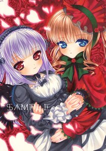Rating: Safe Score: 0 Tags: 2girls blonde_hair blue_eyes blush bonnet bow dress drill_hair flower frills hairband holding_hands image interlocked_fingers lolita_fashion long_hair long_sleeves looking_at_viewer multiple_girls pair red_eyes red_flower red_rose rose shinku silver_hair smile suigintou wings User: admin