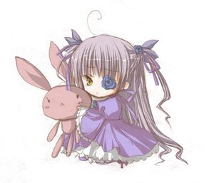Rating: Safe Score: 0 Tags: 1girl barasuishou dress eyepatch frills full_body hair_ribbon image long_hair long_sleeves ribbon rose simple_background sitting solo striped stuffed_animal stuffed_bunny two_side_up vertical_stripes very_long_hair yellow_eyes User: admin