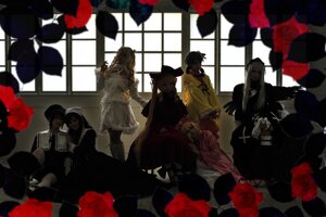 Rating: Safe Score: 0 Tags: 6+girls black_hair blonde_hair blood blurry blurry_foreground camellia depth_of_field dress flower hat indoors long_hair multiple_cosplay multiple_girls red_flower red_rose rose rose_petals short_hair sitting skirt tagme twintails window User: admin